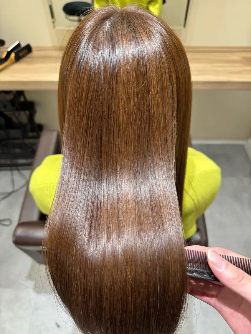 ロング カット ヘアカラー トリートメント 🌿attrait ANNEX個室ｻﾛﾝのヘアスタイル