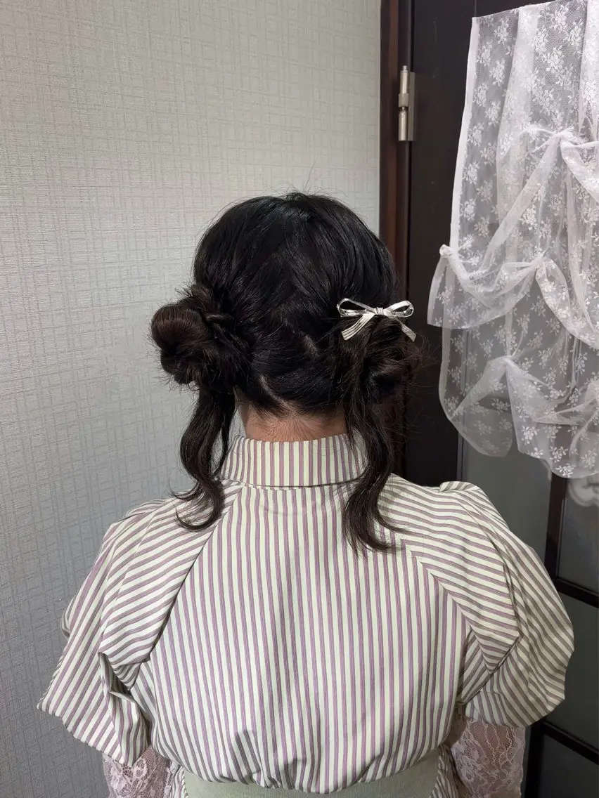 ロング ヘアアレンジ ココシャル miranoのヘアスタイル
