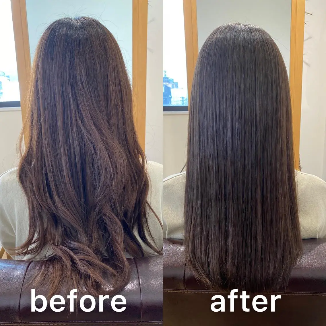 セミロング カラー 髪質改善 縮毛矯正 カット ヘアカラー トリートメント 髪質改善特化KIZU /艶髪研究（京都）のヘアスタイル