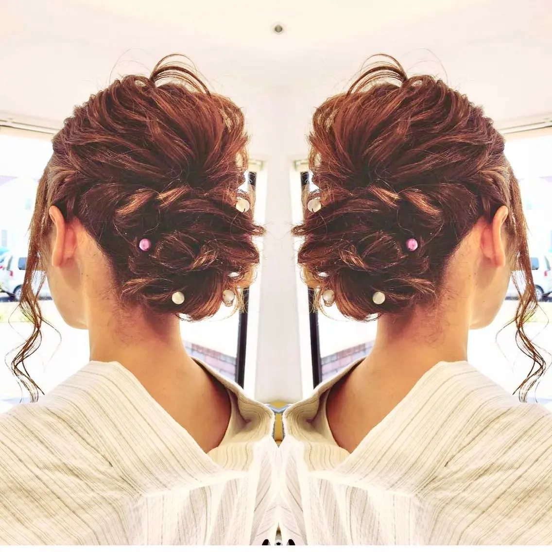 ヘアアレンジ ヘアセット 茂木 あゆかのヘアスタイル