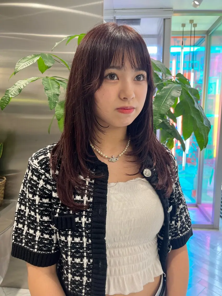 セミロング 平野 優奈のヘアスタイル