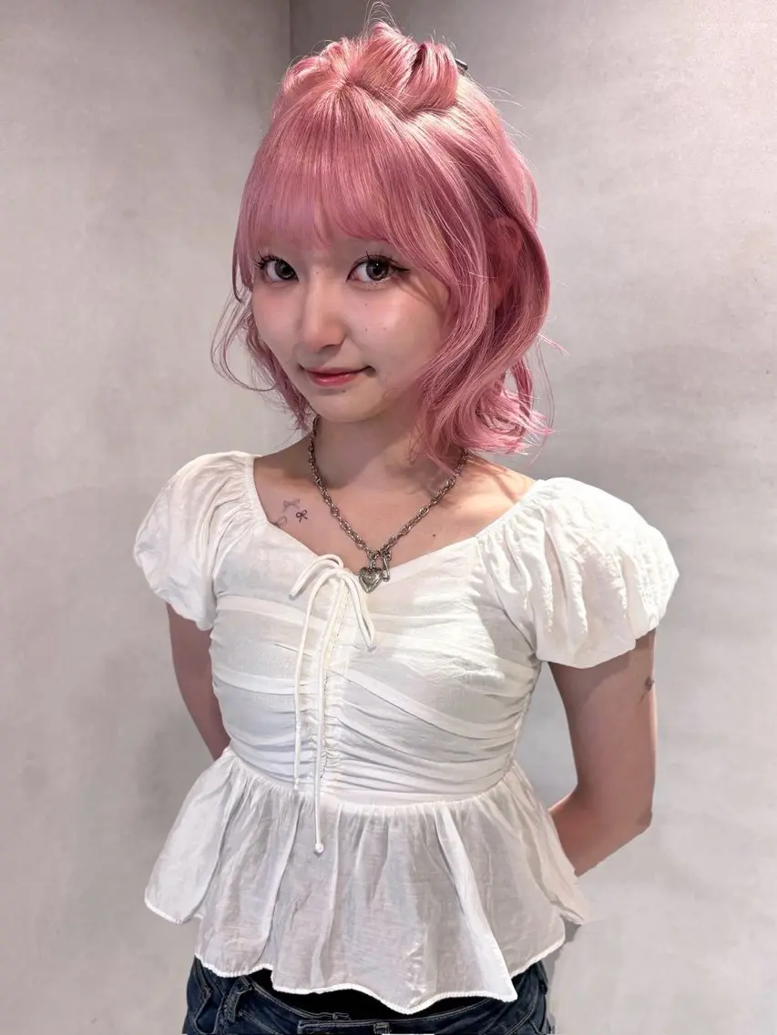 ✨【ハイトーンを綺麗に♡】ブリーチリタッチ＋カラーの写真