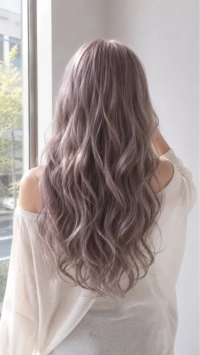 ロング カラー 佐伯 りょうのヘアスタイル