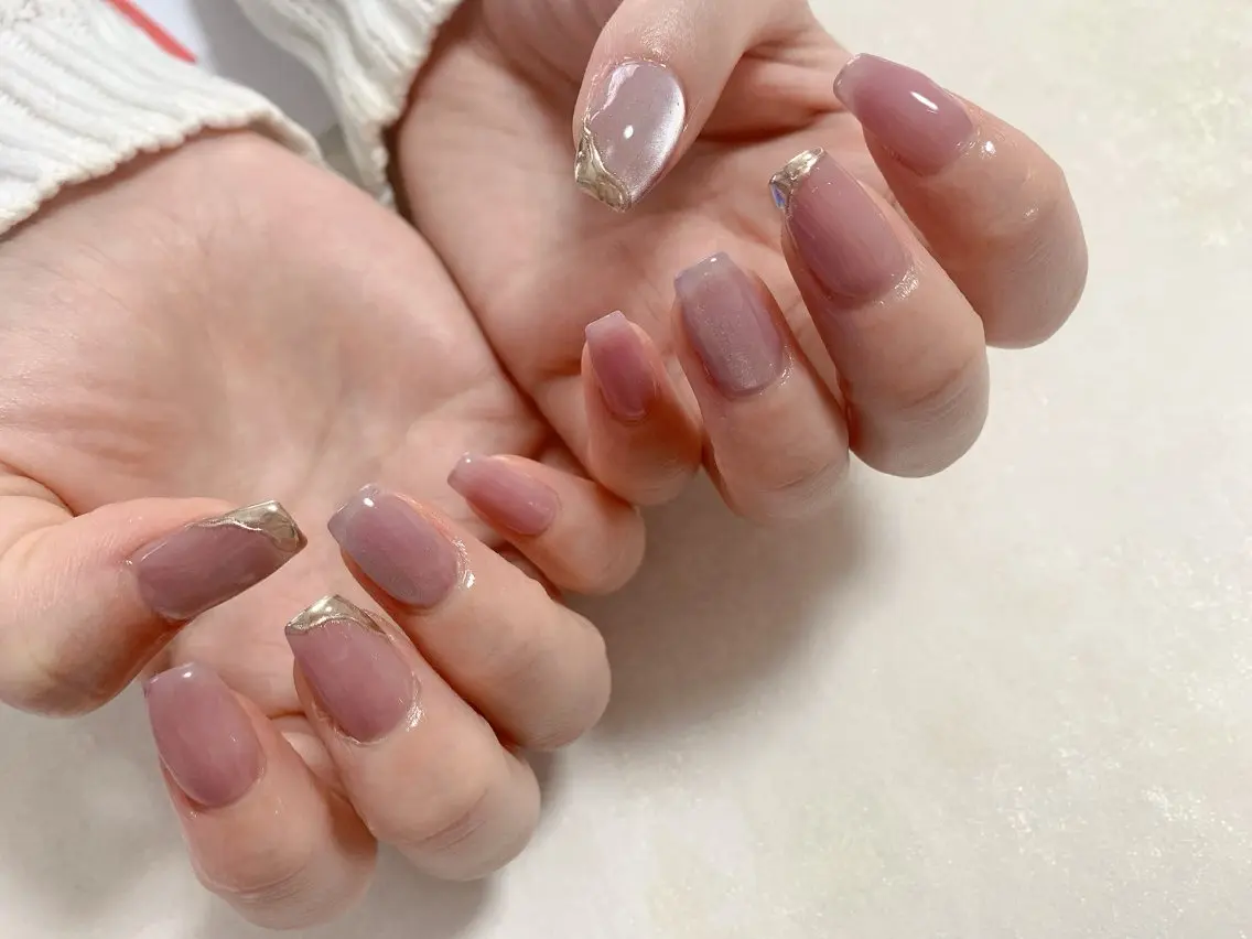 ネイル ジェルネイル マグネットネイル メンズネイル ミラーネイル パラジェル kiki nail たまプラーザのネイルデザイン