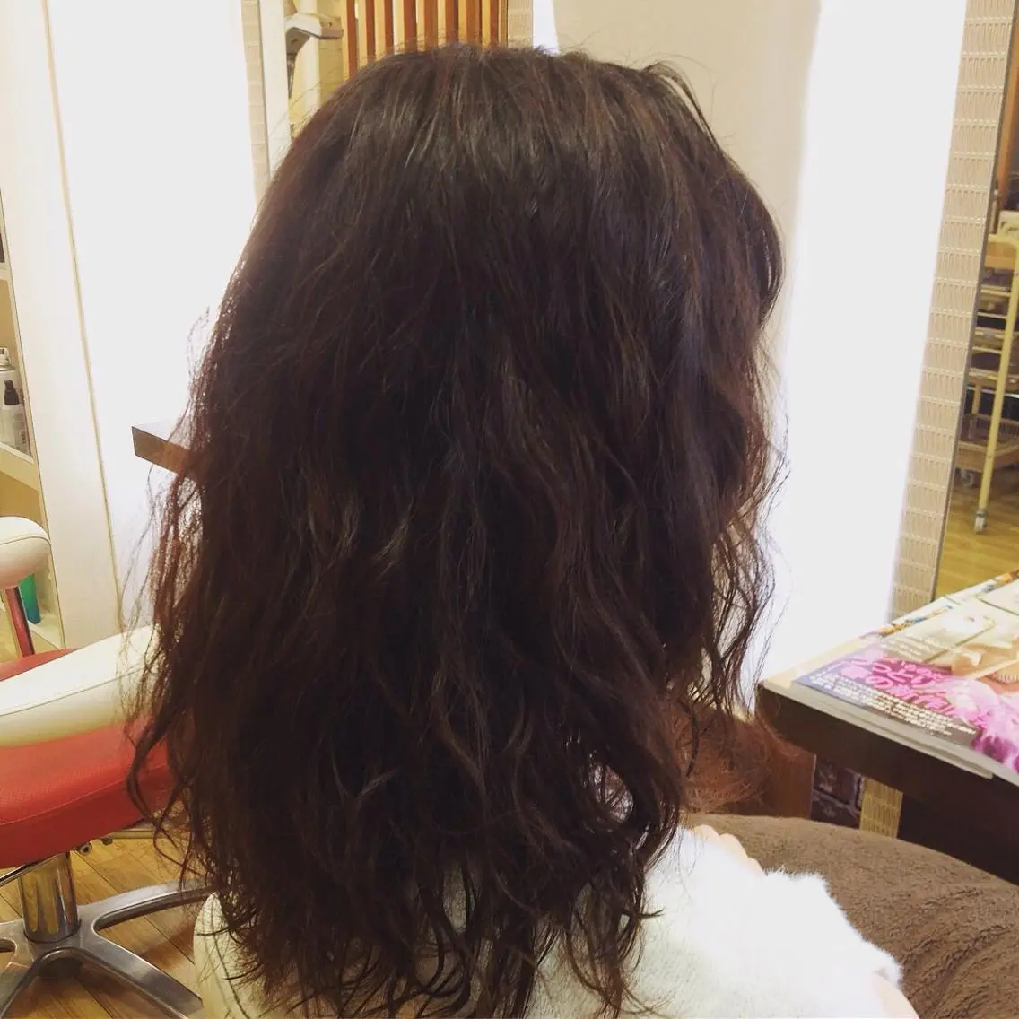 セミロング セミロングパーマ 小澤 充のヘアスタイル
