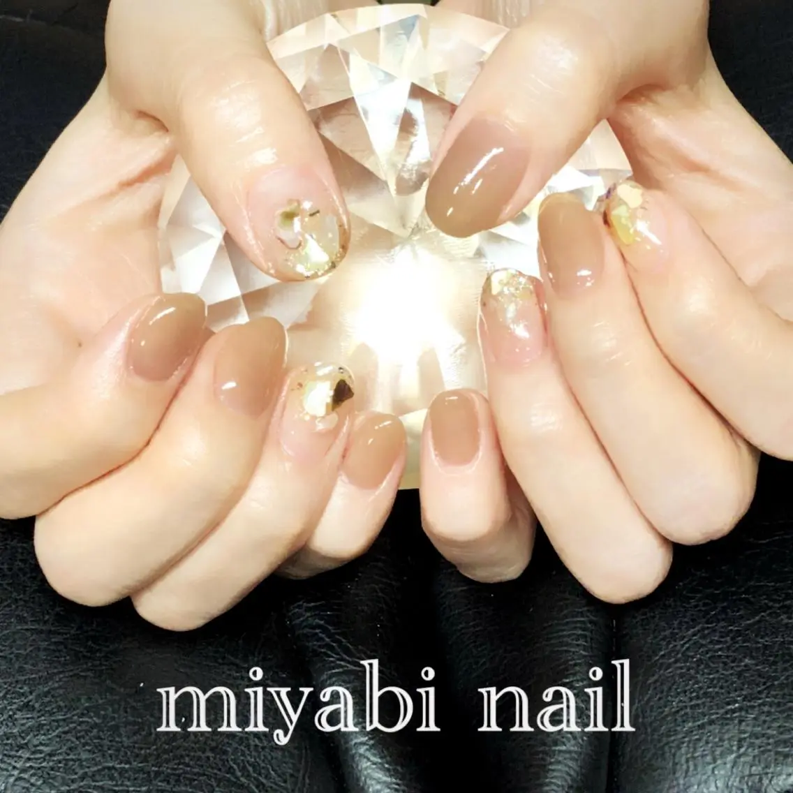 ネイル アートネイル ジェルネイル ラメ(グリッター) 持ち込み 春ネイル ハンドネイル miyabi nail 桂川駅近くのネイルデザイン
