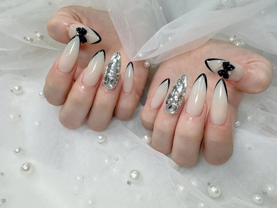 🖤チップ長さだし持ち込みデザイン150分🖤 新規オフ無料💞💕💅🏻の写真