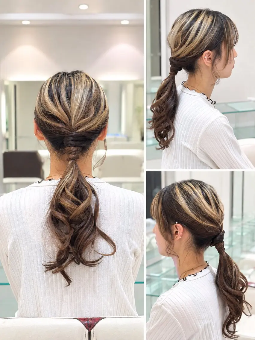 セミロング ヘアアレンジ ヘアセット 佐藤留唯 似合わせ×アレンジのヘアスタイル