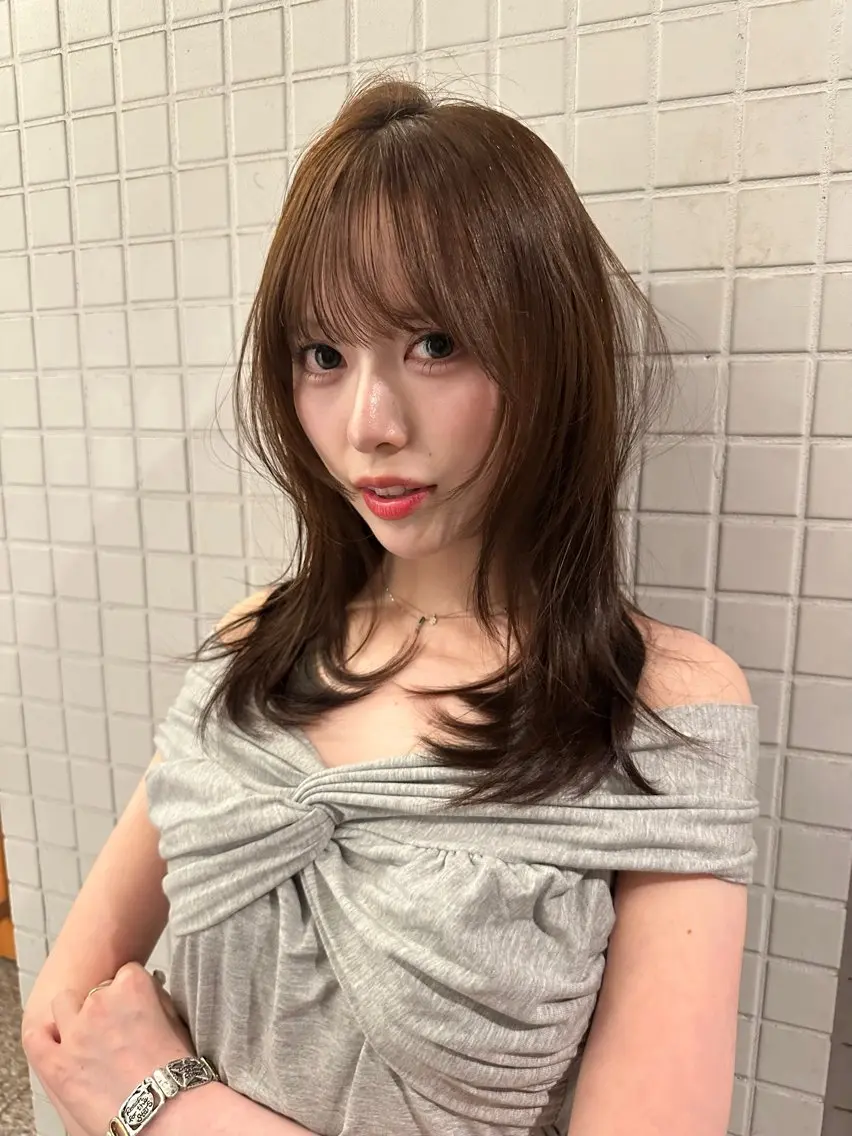 ミディアム カラー hao/ Mikakoのヘアスタイル