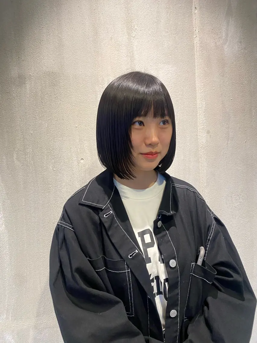 ショート ボブレイヤー ボブ レイヤーカット カット トリートメント くろだ まみのヘアスタイル