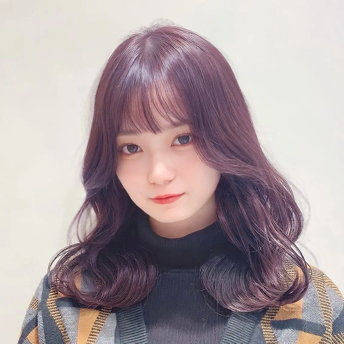 ミディアム カラー カット ヘアカラー トリートメント ヘッドスパ ヘアセット 韓国ヘア/レイヤー/ 顔まわり/りょーとのヘアスタイル