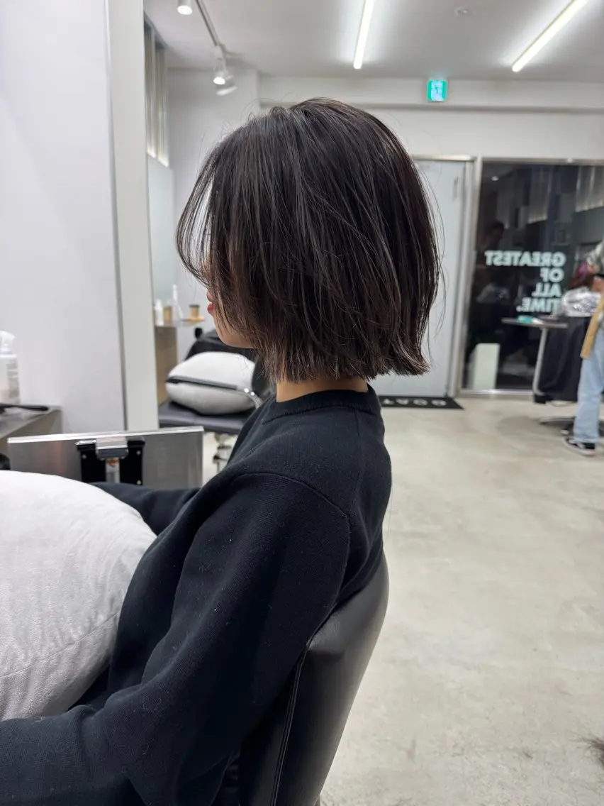 前髪パーマor前髪縮毛矯正+全体カット+システムTrの写真