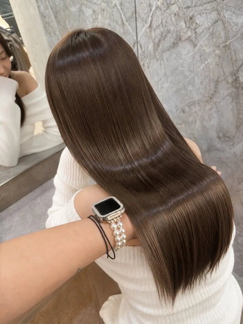 ロング カラー 💙あおい💙大宮 🪽ワンカラー🪽のヘアスタイル