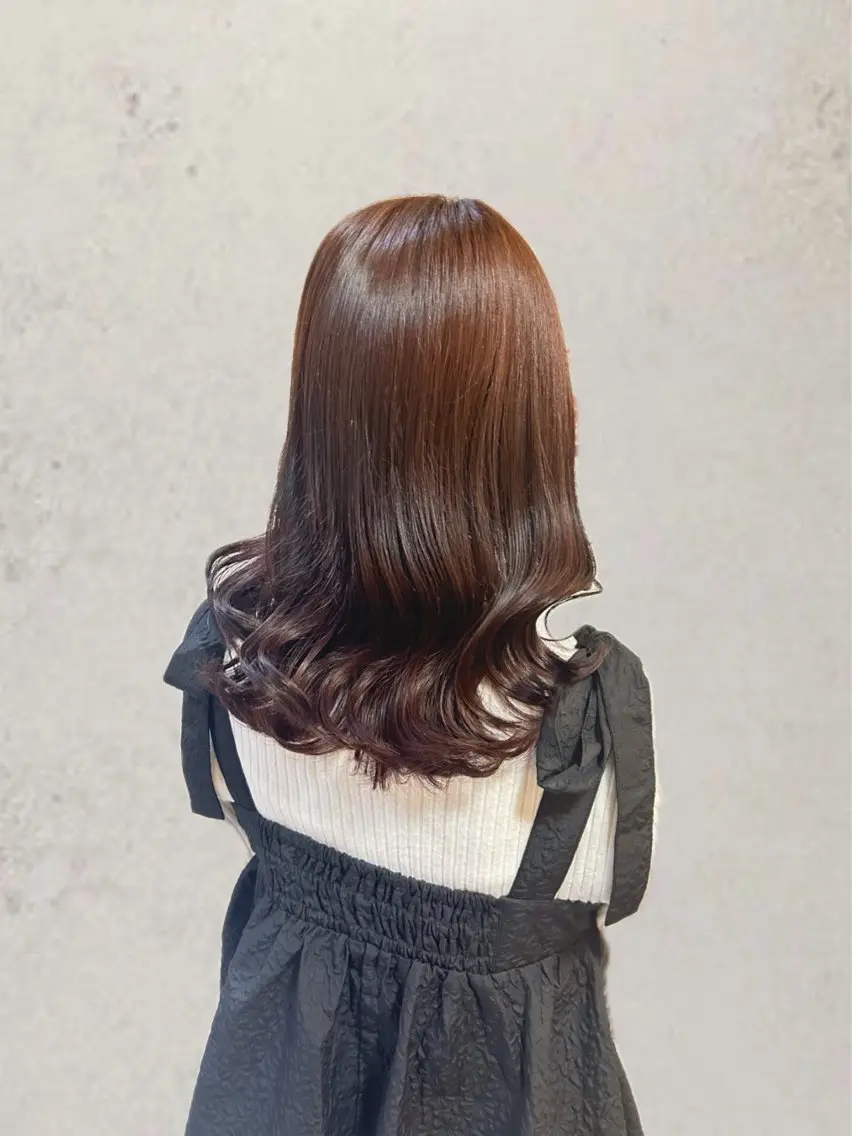 カラー カシス レッドカラー 🎀南田 晴香🎀のヘアスタイル