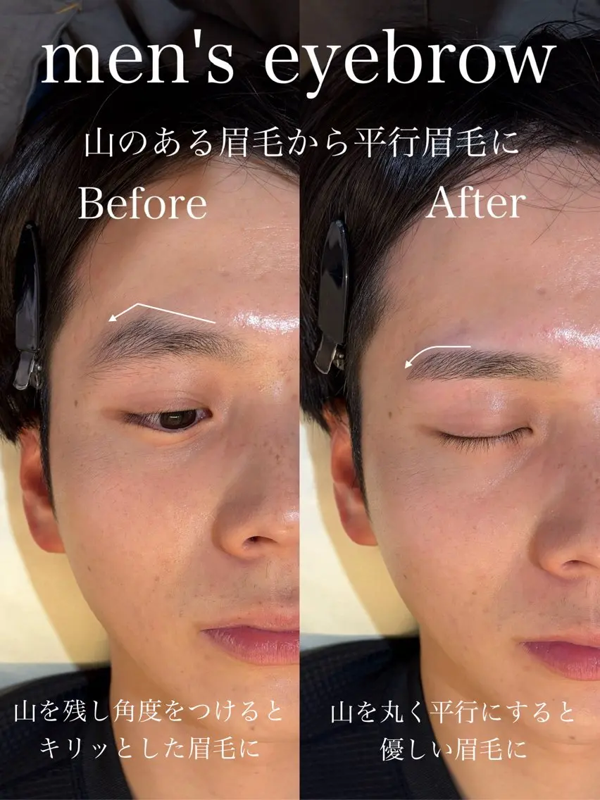 メンズ アイブロウ ワックス脱毛 眉カット その他(アイブロウ) メンズ眉毛/似合わせ /Natsuki🖤のエステ・リラクイメージ