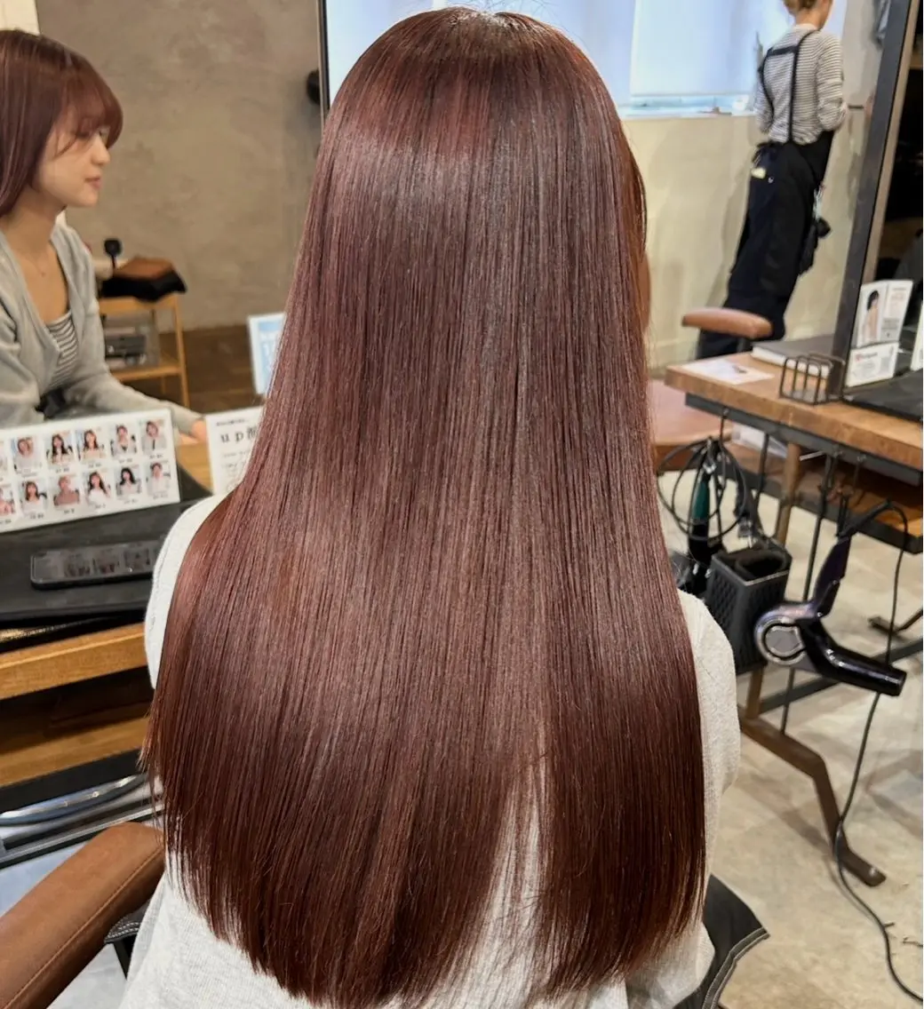 ロング 縮毛矯正 トリートメント ダメージレス縮毛矯 正・ブリーチMICOのヘアスタイル