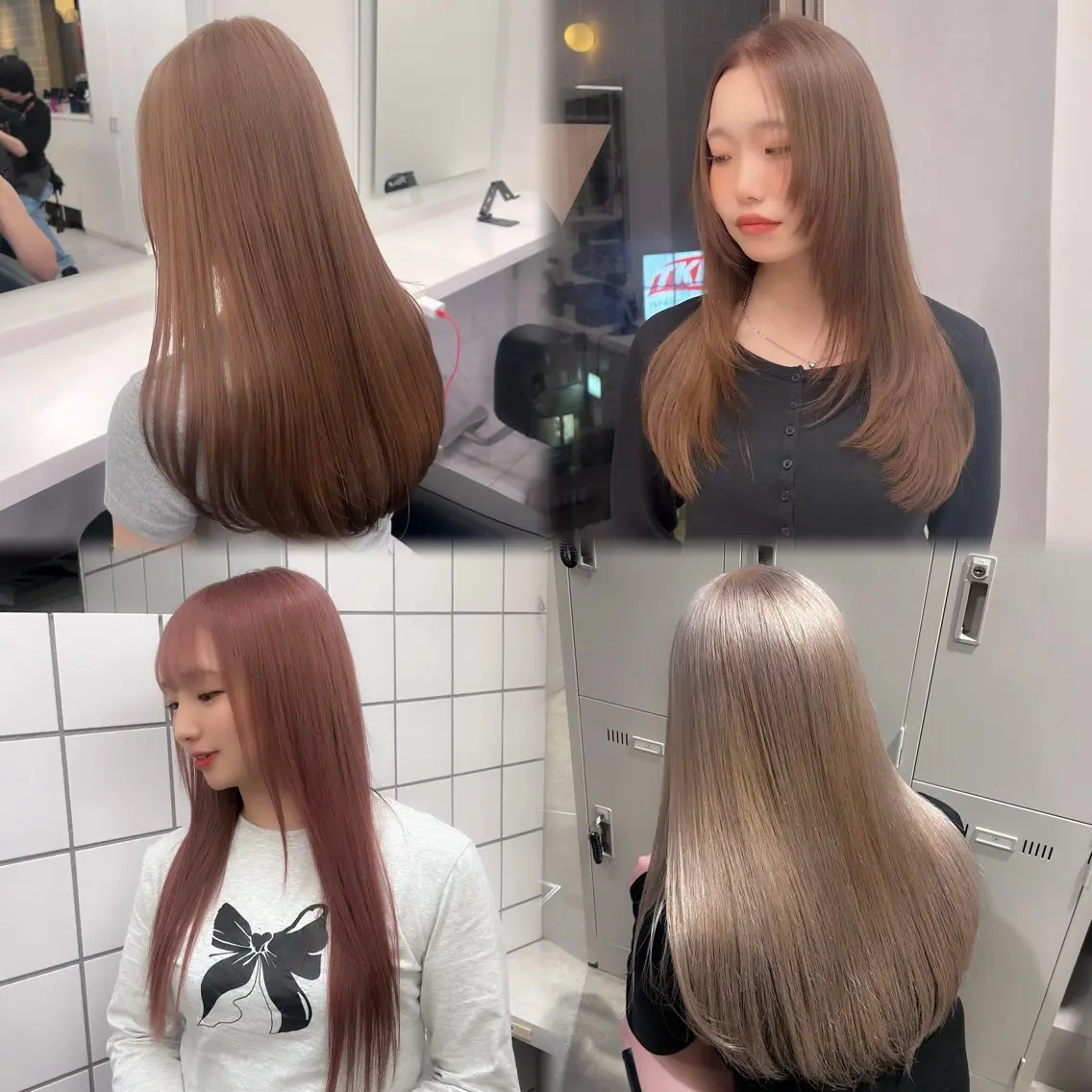 ロング カラー パーマ ヘアアレンジ メンズ キッズ ブリーチなしカラー/ ブラウン/レイヤーのヘアスタイル