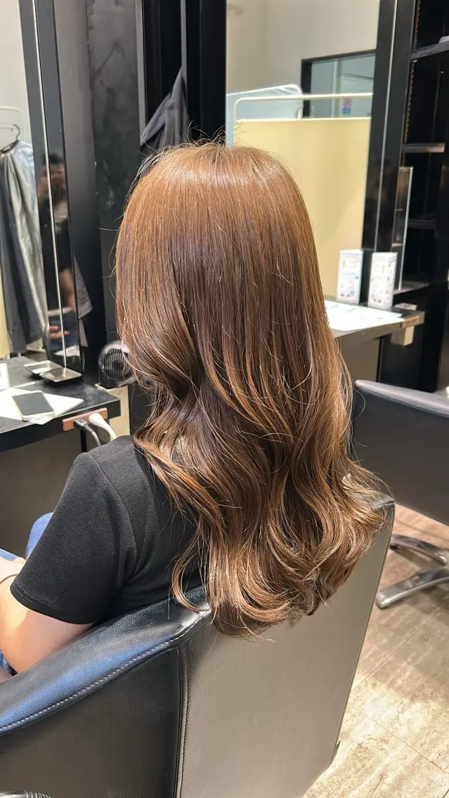 ロング カット ヘアカラー トリートメント ishizuka toaのヘアスタイル