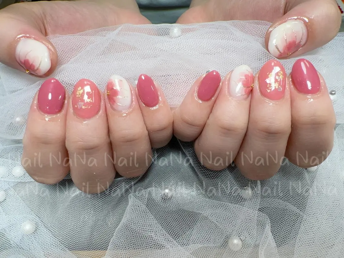 ショート カラー ネイル ハンドネイル Nail NaNaのネイルデザイン