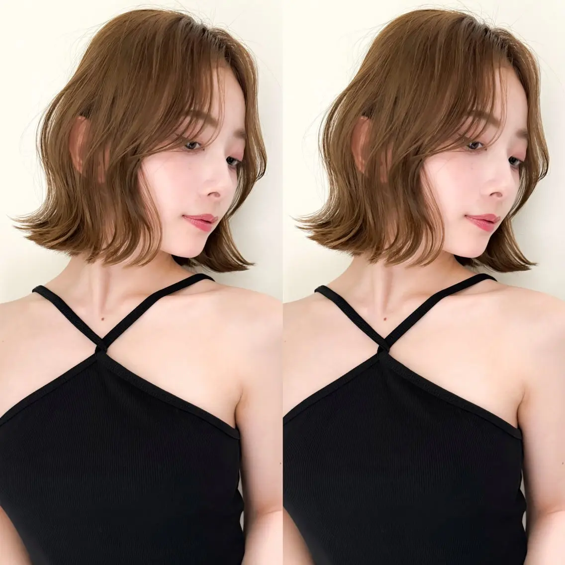 ショート カラー イルミナカラー ボブ 小顔ボブ jilblanカホのヘアスタイル