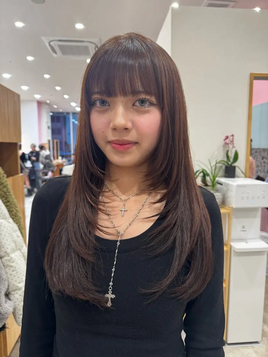 ロング ハイトーン/艶 ♡ayana♡のヘアスタイル