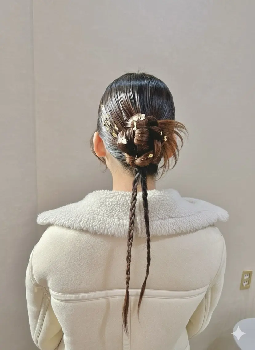 ロング ヘアアレンジ 韓国風ヘア ヘアセット 💠 AYAKA💠のヘアスタイル
