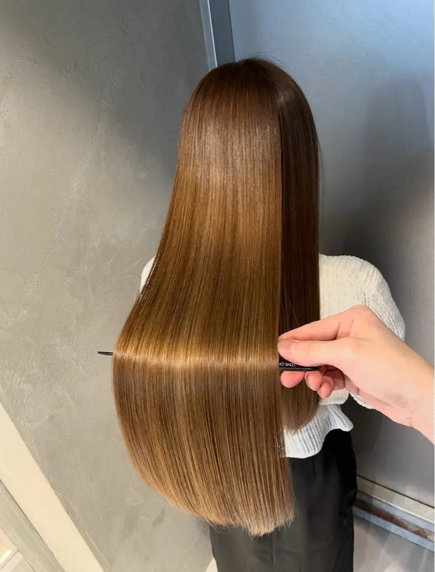 ロング カット ヘアカラー トリートメント 田村 聖輝のヘアスタイル