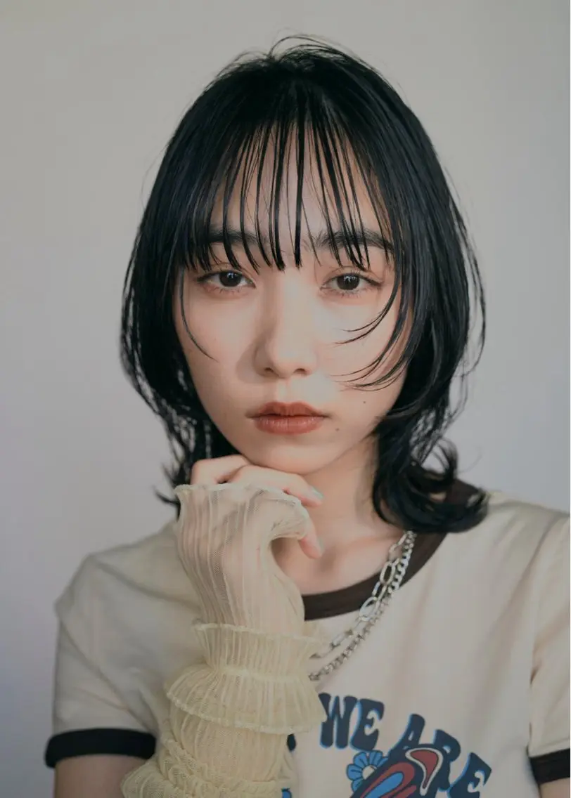 ミディアム enx天王町店 伊藤 愛央のヘアスタイル