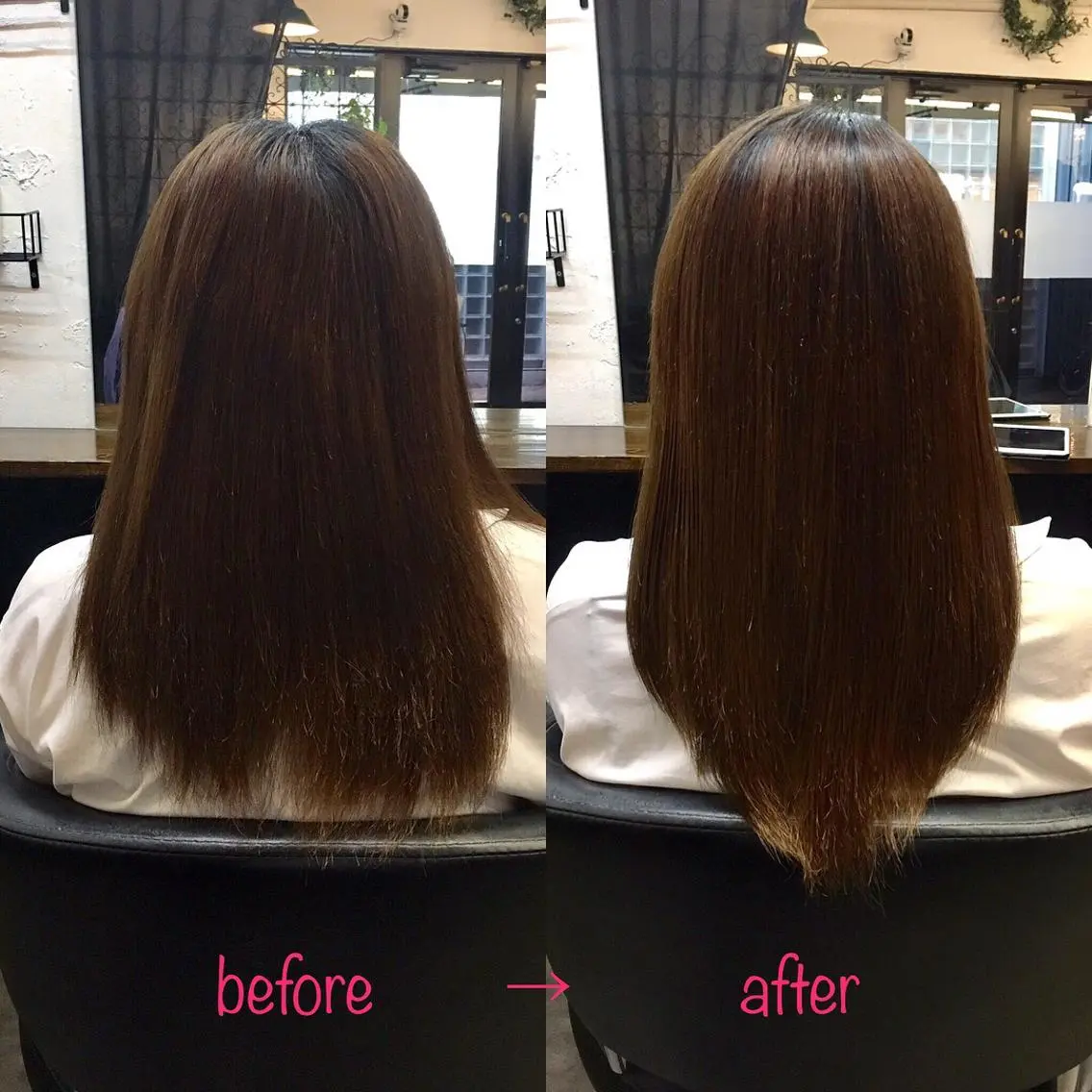 セミロング 縮毛矯正&髪質改善 MAILHAIRのヘアスタイル