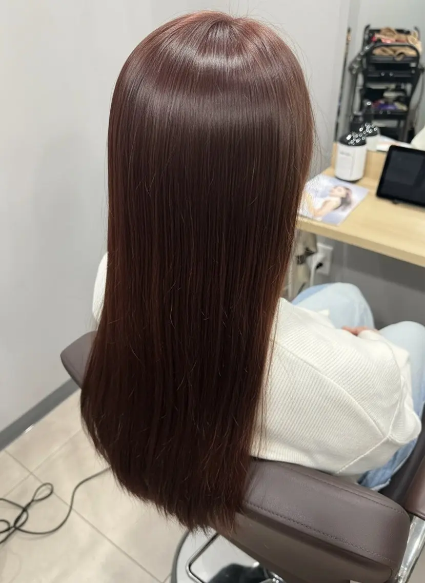 セミロング カラー 似合わせカット得意 仁井亮のヘアスタイル