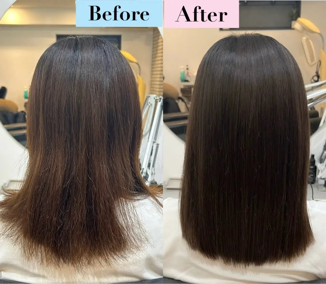 ミディアム 髪質改善 トリートメント 🧣艶カラー・ヘア セット Chie🧸のヘアスタイル