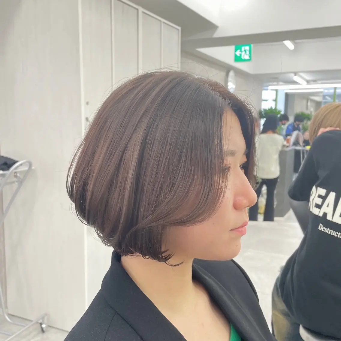 ショート カラー 心斎橋/ブリーチなし 髪質改善/レイヤーのヘアスタイル