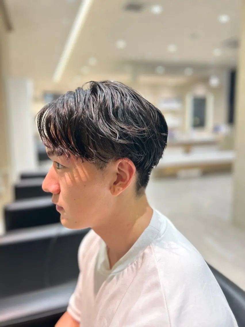 🌟メンズ『学生限定』🌟メンズカット+韓国風パーマ+トリートメント🪼の写真