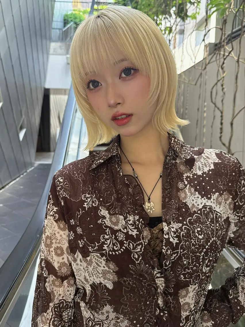 ショート カラー ベージュカラー ブリーチ ブロンド ケアブリーチ 透明感カラー ヘアカラー トリートメント 💎透明感カラー特化 💎TAISEIのヘアスタイル