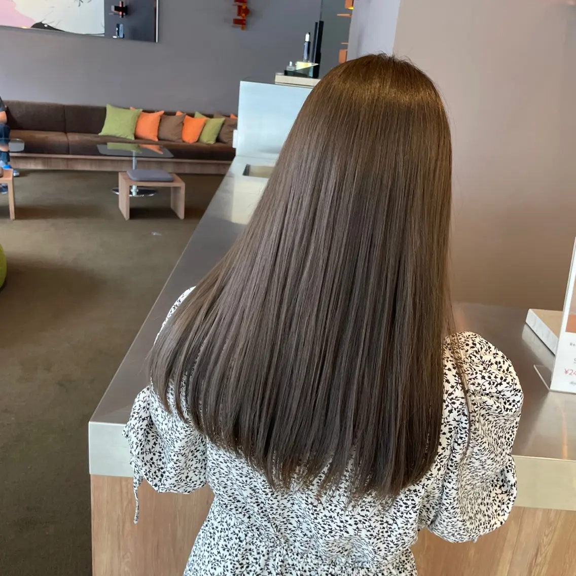 ロング カラー カット 縮毛矯正 髪質改善🫧イチカワ アリサ🫧のヘアスタイル