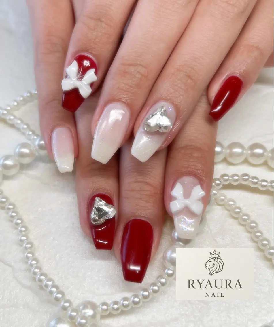 ネイル 冬ネイル クリスマス RYAURA NAILのネイルデザイン