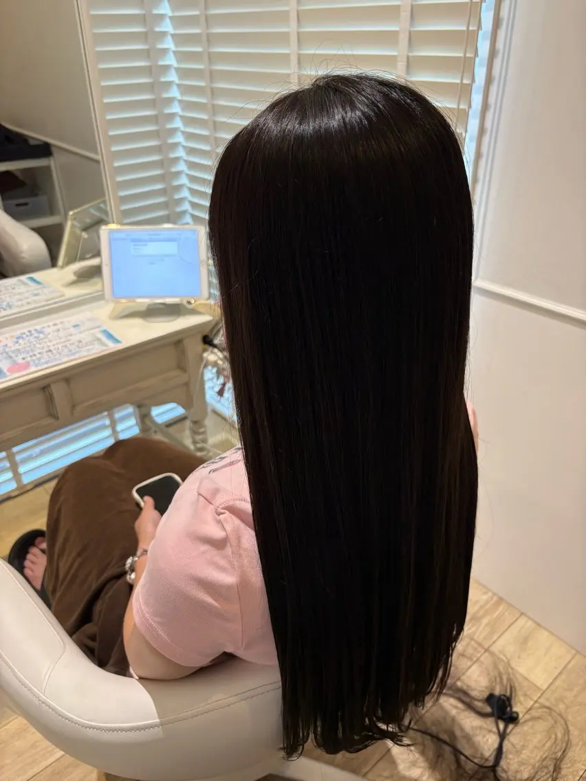 ロング カラー カット ヘアカラー マコ ✿︎のヘアスタイル