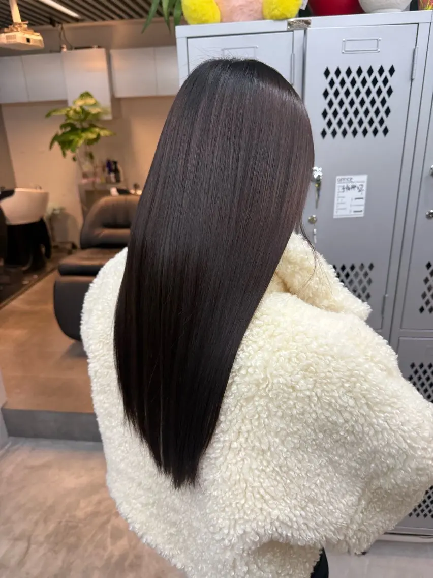 ロング 縮毛矯正 トリートメント 乾かすだけでまとまる /髪質改善西村涼太のヘアスタイル