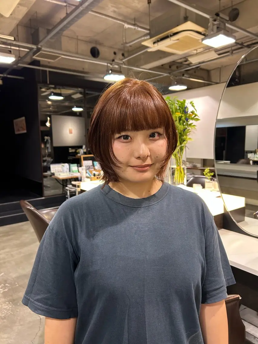ショート カット ヘアカラー トリートメント NanaKo 表参道 レイヤー/ハッシュのヘアスタイル