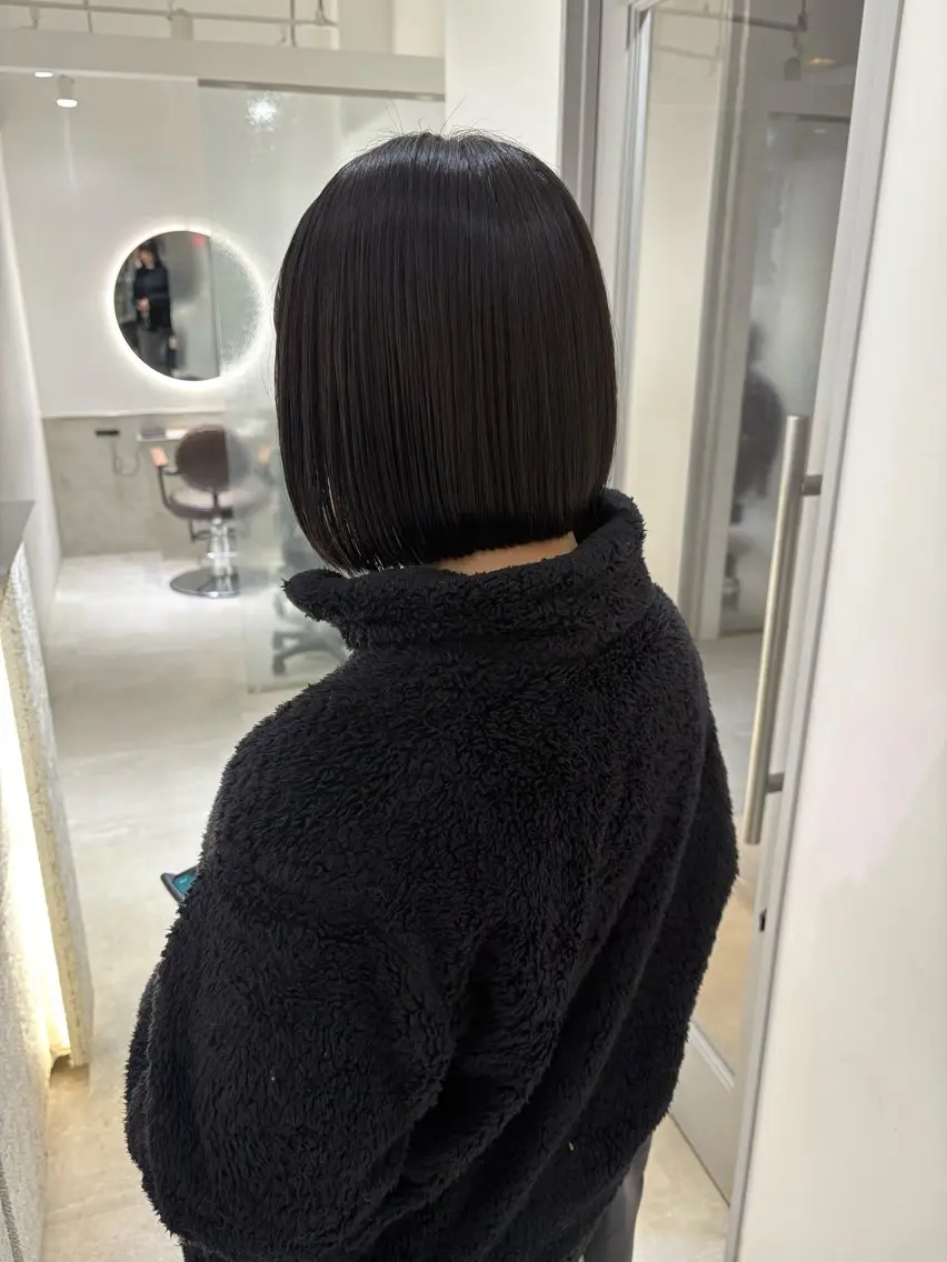 ショート 縮毛矯正 トリートメント 髪質改善 縮毛矯正/ レイヤー/銀座/本木のヘアスタイル