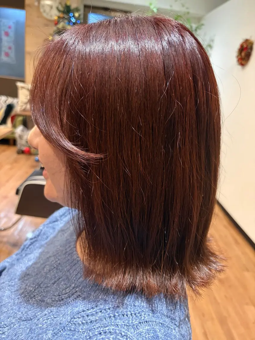 ミディアム ヘアカラー トリートメント ✨ショート/ボブ 縮毛矯正✨アキラのヘアスタイル