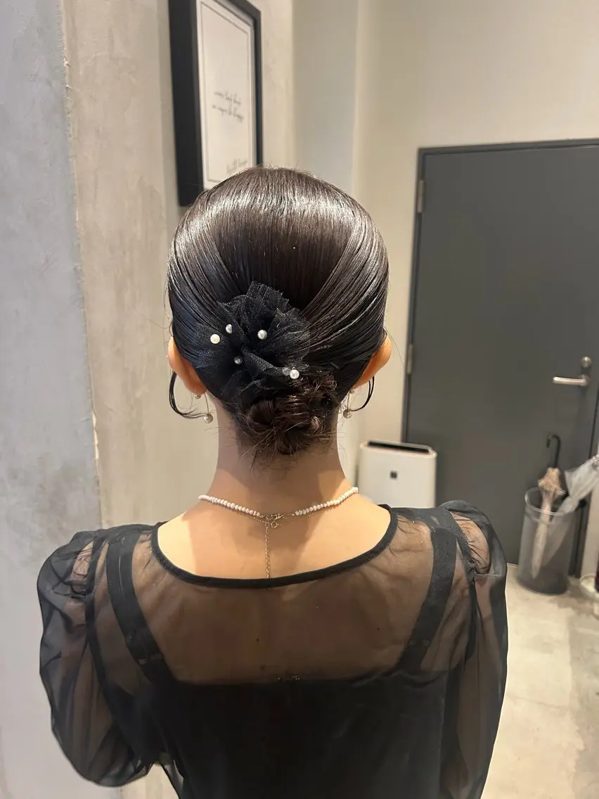 ヘアアレンジ 結婚式・ブライダル ヘアセット MOMO おおたかの森🎀のヘアスタイル