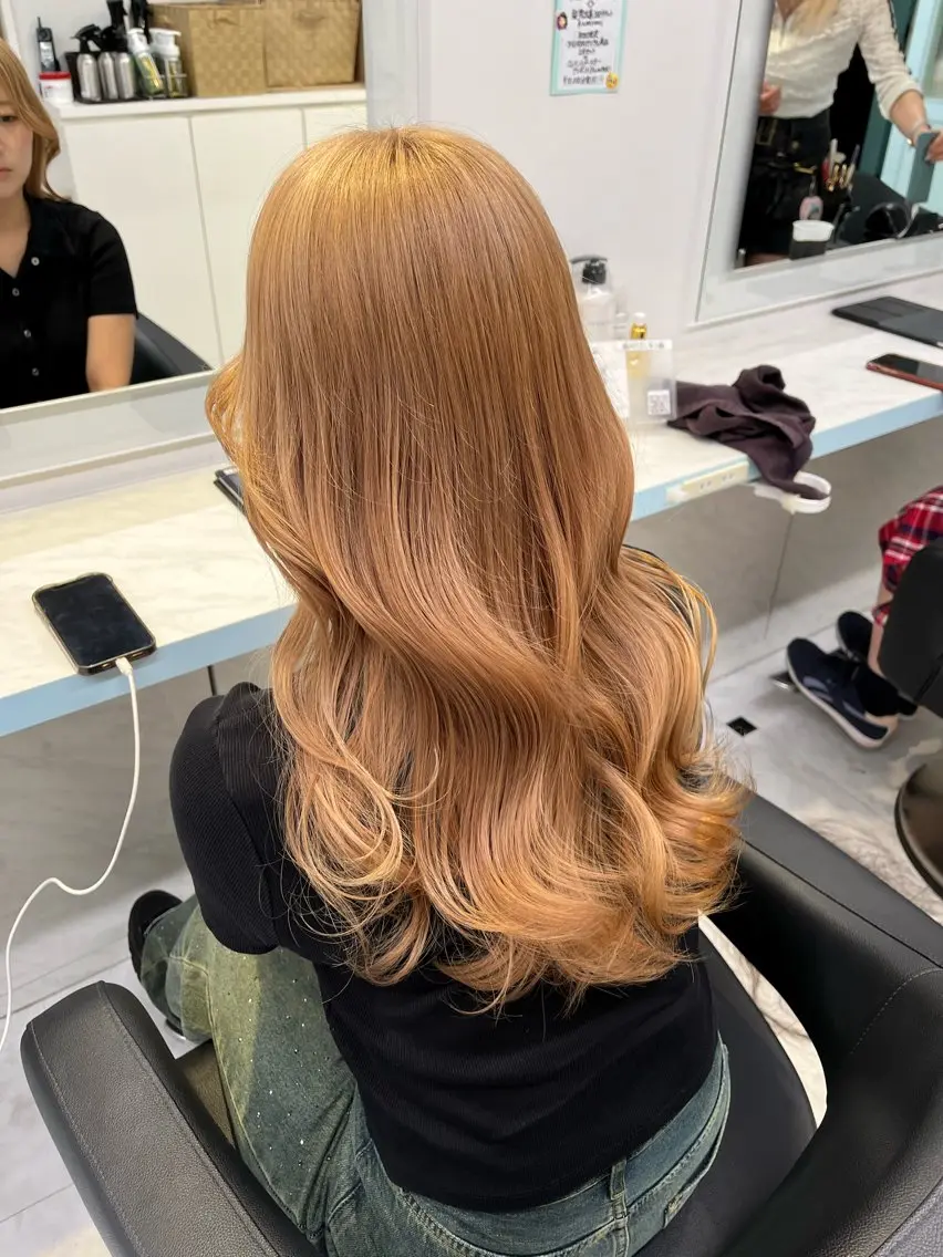 ロング カラー ヘアカラー トリートメント ブリーチカラー 🩵MIZUKIのヘアスタイル