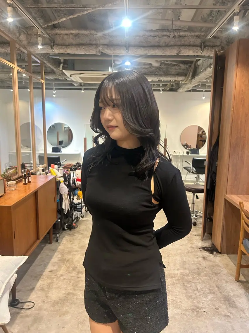カラー ベージュカラー オリーブベージュ ヘアカラー トリートメント かんだい colorのヘアスタイル