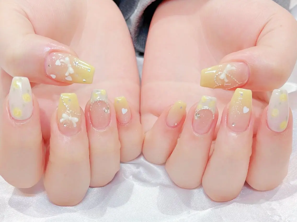 ハンドパラジェル🌷当店3回目までのお客様♡(アート10本コース)の写真