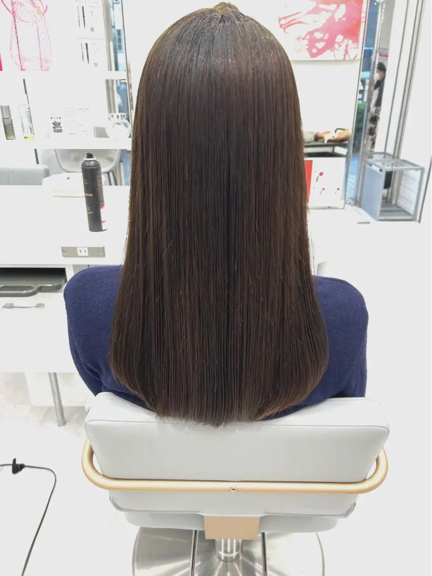 ロング パーマ 縮毛矯正 トリートメント ブリーチでもできる 縮毛矯正相原慎🌈のヘアスタイル