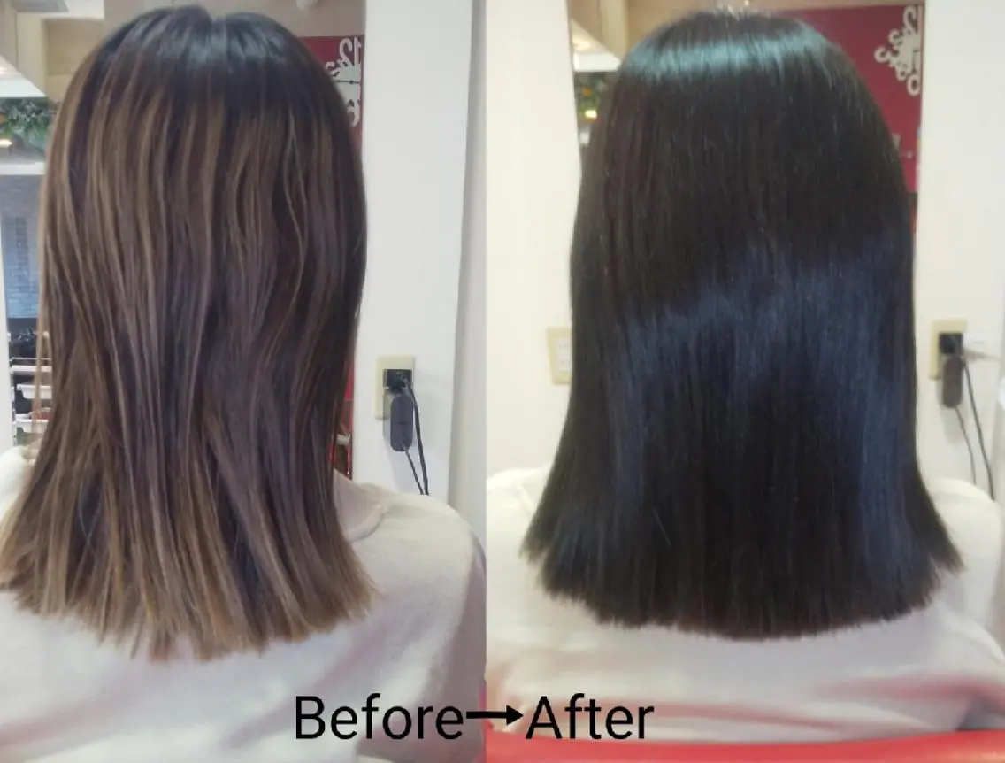 カラー 岸本 友子のヘアスタイル