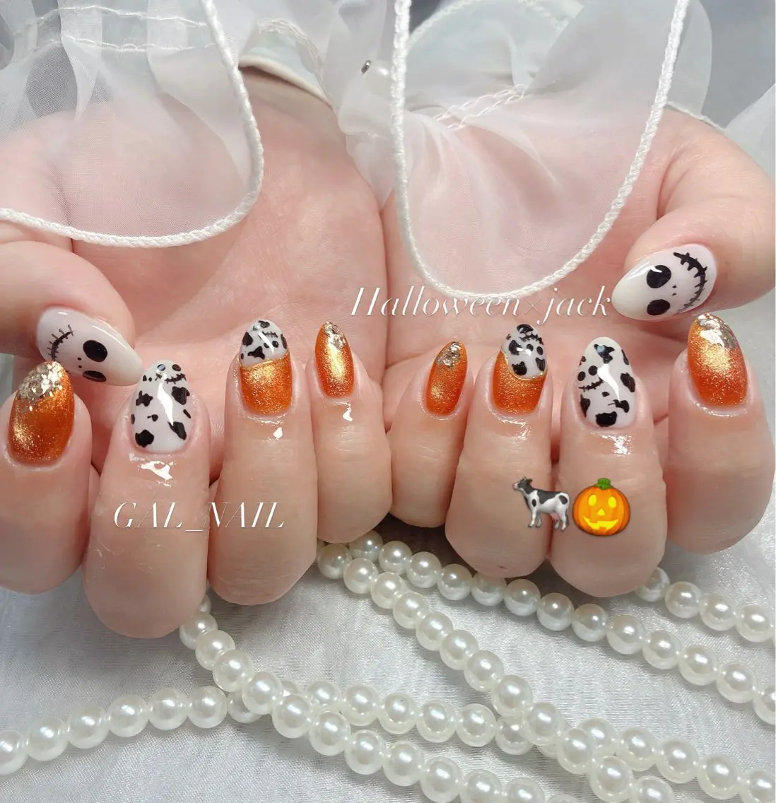 ネイル ハロウィン ハンドネイル ハンドケア GAL_NAIL Miraiのネイルデザイン
