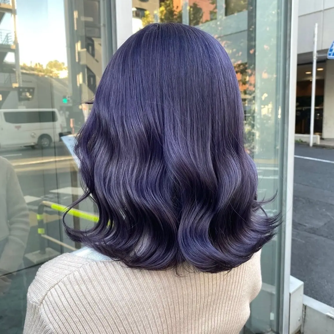ミディアム ヘアカラー 銀座/髪質改善✨️ 寒色カラー💎もかのヘアスタイル