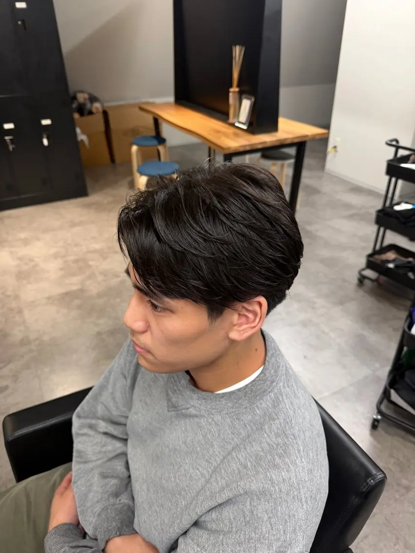 メンズ ハイトーンカラー りゅうたのヘアスタイル